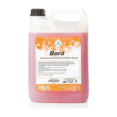Bora Aral Sgrassante Detersolvente Profumato ad Azione Rapida Tanica 5 Kg Italiano