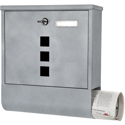 Cassetta delle lettere con cassetta per giornali 30x33,5x10cm Cassetta delle lettere Sistema di cassetta delle lettere Cassetta delle lettere con
