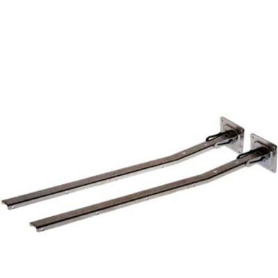 Viridex - Coppia staffe stendibiancheria stendino a muro 60 cm pieghevoli