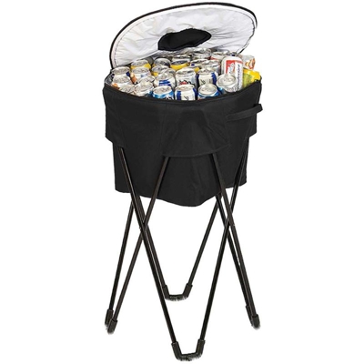 Bakaji - Borsa Termica Frigo con Stand Supporto per Campeggio Mare Spiaggia Gite 40x80cm