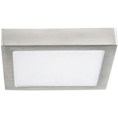 Kanlux - pannello led parete soffitto 1 luce 15000 ore 18 watt 220-240 volt CE IP20 alluminio bianco naturale grigio interno quadrato kan 27213