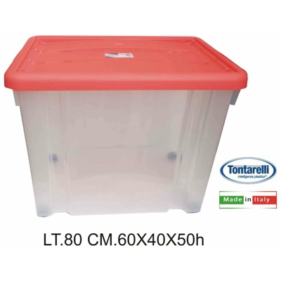 Bighouse It - STORAGE BOX LT.80 CM.60X40X50h COP. CORALLO