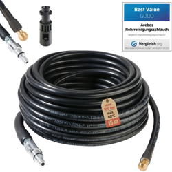 Arebos Tubo per la pulizia di grondaie Pompa flessibile 15m 160 bar características