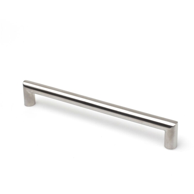 Maniglia stile contemporaneo , Acciaio, Inox Satinato, 192mm interasse. Marchio REI