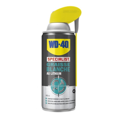 Wd-40 Specialist Grasso Bianco Al Litio Spray Con Doppia Posizione, 400 Ml, Trasparente