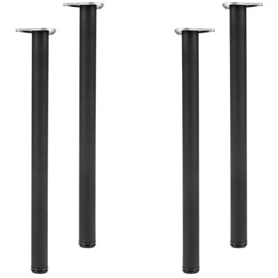 Melko 4 pezzi gamba del tavolo gamba del tavolo nero scrivania gamba supporto gamba poggiagambe mobili ??