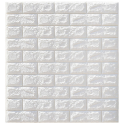 Augienb - 10 pezzi 3D impermeabile muro di mattoni decalcomania carta da parati autoadesiva autoadesiva 70x77 cm precio