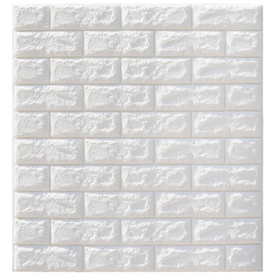 Augienb - 10 pezzi 3D impermeabile muro di mattoni decalcomania carta da parati autoadesiva autoadesiva 70x77 cm