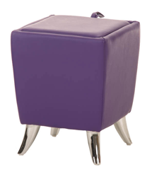 Mendler - Sgabello pouf contenitore CP212 28x36x45cm ecopelle viola características