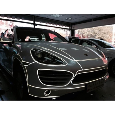 Striscie adesive rifrangenti riflettenti 3M? per moto auto barche camion 7mm x 24MT Colore - Oro