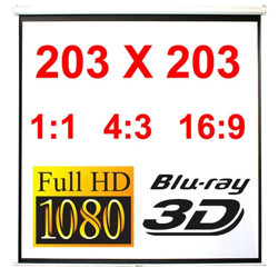 Schermo Beamer Melko schermo 203CM schermo di proiezione rollo schermo home cinema 1:1 ??? en oferta