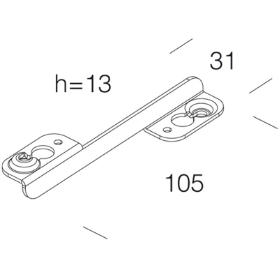 disano 998069 prolunga 128 zincata per montaggio incassi