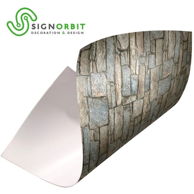 Signorbit - PIETRA CANADESE - Paraschizzi da cucina in PVC flessibile - Misura 120x60cm spessore 3mm