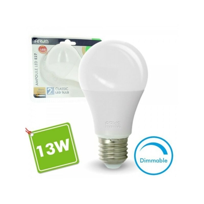 Arum Lighting - LAMPADINA LED E27 13W DIMMERABILE Eq 75W | Température de Couleur: Bianco caldo 2700K