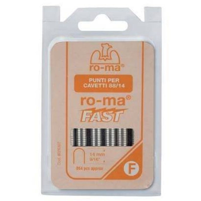 EAC - Punti per fissacavi - Art. 88/14 - Lunghezza mm. 14 - M 88 conf.1000 pz