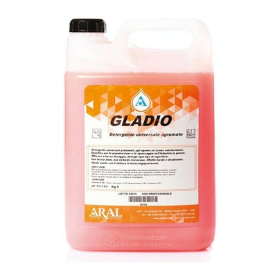 Gladio Aral Detergente Sgrassante Universale Autolucidante Pluri Impiego Tanica 5 Kg