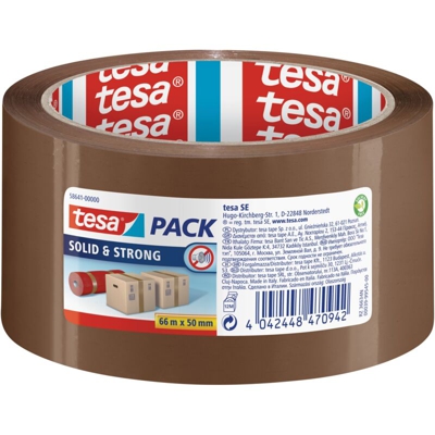 tesa tesapack Solid & Strong 58641-00000-00 Nastro da imballo Marrone (L x L) 66 m x 50 mm 66 m