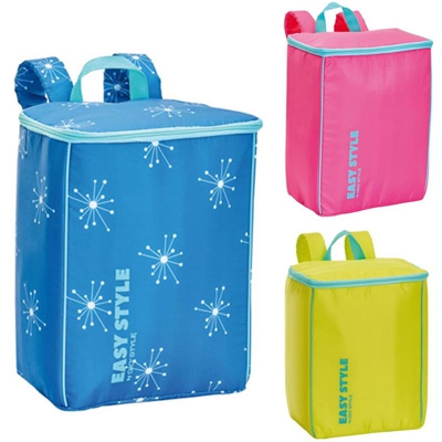 Zaino Termico Easy Style Borsa termica Frigo 15 Lt Gio Style in Tessuto 3 Colori - BAKAJI