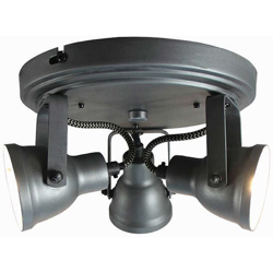 LABEL51 Faretto con 3 Luci Max 21x21x14 cm Grigio características