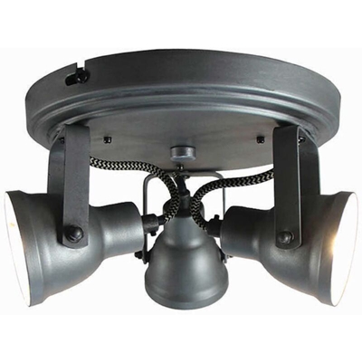 LABEL51 Faretto con 3 Luci Max 21x21x14 cm Grigio