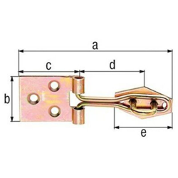 Catenaccio E Cardine 3371/K2/100 Mm - NO NAME características