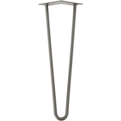 Hairpin Leg Gambe per tavolo robuste in un set di 4 d´acciaio - 61 cm - 2 barre - [EN.CASA]