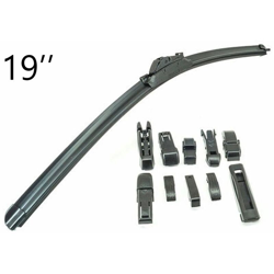 BS - Spazzola tergicristallo 19'' universale 10 adattatori auto aereo flat 475mm características