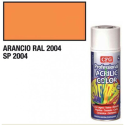Smalto acrilico arancio RAL2004 spray vernice multiuso rapida 400ml - CFG en oferta