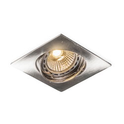 QAZQA Faretto da incasso edu square - Moderno - Alluminio - Acciaio - Quadrato Max. 1 x Watt en oferta