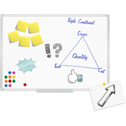 Whiteboard Lavagna magnetica Lavagna a muro 60x90cm 12 Magneti - WILTEC características