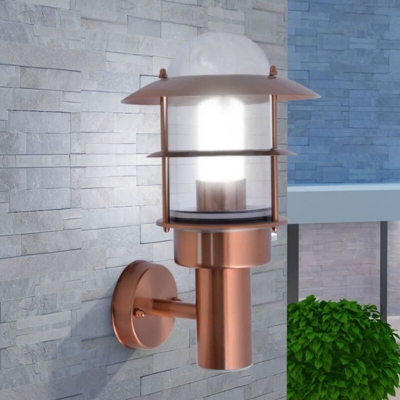 Lampada da parete da esterno in acciaio inox color rame - VIDAXL