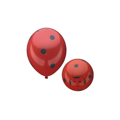 Palloncini Ø 29 cm 'Happy Beetles' 8 pezzi - PIERROT