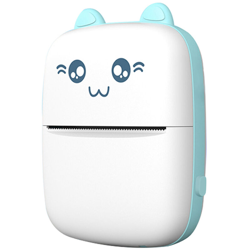 Stampante termica portatile blu (incluso 1 rotolo di carta da stampa) - ASUPERMALL precio