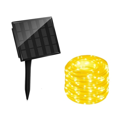 Luci di Natale da Esterno Tubo Luminoso ad Energia Solare200 LedBianco Caldo - ECOWORLD SHOP