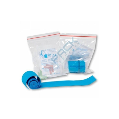 Pack Services - Laccio emostatico piatto in nitrile, lunghezza 46 cm