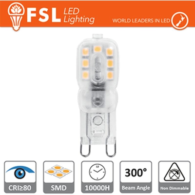 lampadina led 2,20 watt 220-240 volt 300° A+ CE G9 bianco naturale no lif flg922w4k - FSL