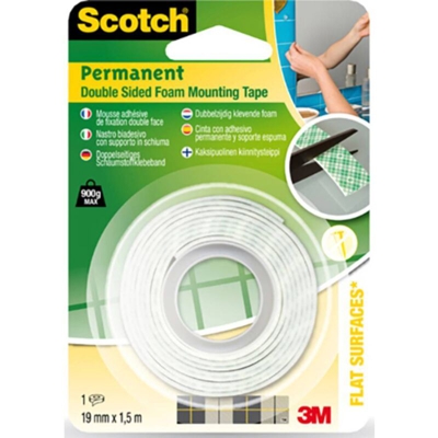 331915B12-EURO Nastro per fissaggio Bianco (L x L) 15 m x 19 mm 15 m - 3M