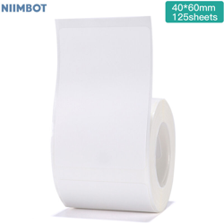 B3S / B11 / B21 supporto carta per stampa termica carta per stampa di etichette 40 * 60 * 125 bianco - NIIMBOT precio