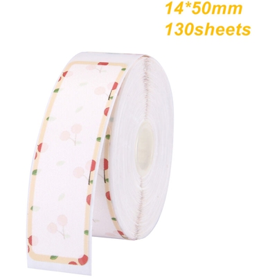 Carta per stampa termica 14 * 50 * 130 Aqua cherry - ASUPERMALL