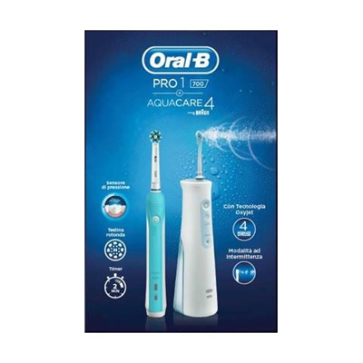 Oral-B Aquacare 4 Pro-Expert + Oral-B Pro 1 700 idropulsore