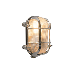 QAZQA Lampada da soffitto/parete nautica - rustico - Acciaio,Vetro - Cromo - Ovale Max. 1 x Watt características