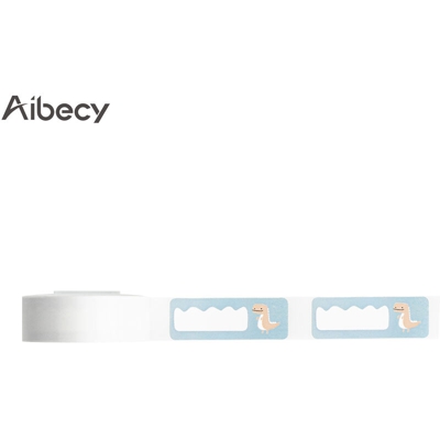 Aibecy - DP1440-160N carta per stampa termica 14 * 40mm 160 fogli / rotolo Dinosaur N