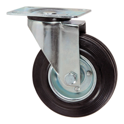 RUOTA IN GOMMA CON PIASTRA GIREVOLE Ã 200mm - MAURER características
