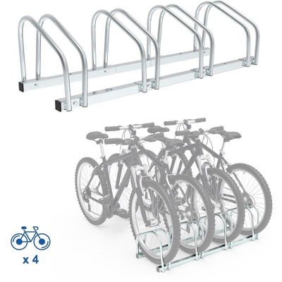 Portabici, Portabiciclette, Supporta 4 biciclette, Dimensione: 99 x 32 x 26 cm - Sotech