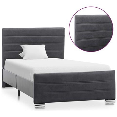 Giroletto Grigio In Similpelle Scamosciata 100x200 Cm