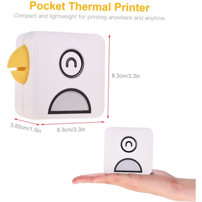 Poooli - Stampante termica tascabile Pooli Bird Printer L1 200 dpi (batteria al litio incorporata) rosa