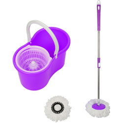 Scopa a vapore a 360 ° con secchio rotante Set completo viola - JEOBEST características