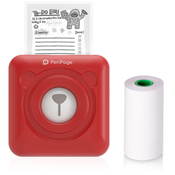 Peripage - Stampante termica Bluetooth (batteria al litio incorporata) rossa en oferta