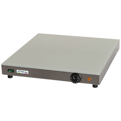 Piano caldo acciaio 600W professionale cm 50x50x7 PC50 - Teknoline