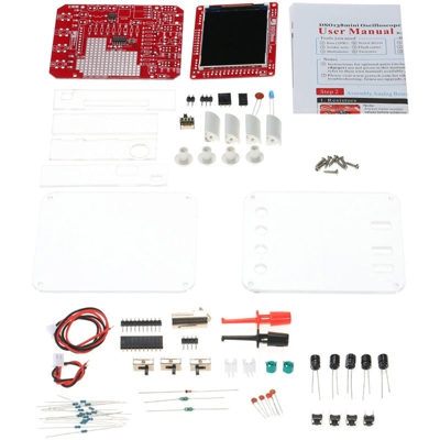 Un oscilloscopio digitale suite di produzione bricolage tascabile con un guscio trasparente 13805K JYE Tech DSO138mini - ASUPERMALL